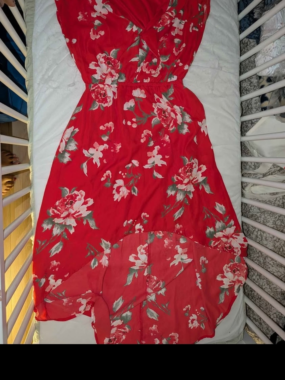 Floral Maxi Dress in Red